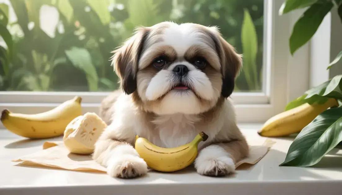 Benefícios da banana prata para a saúde do shih tzu Benefícios da banana prata para a saúde do shih tzu