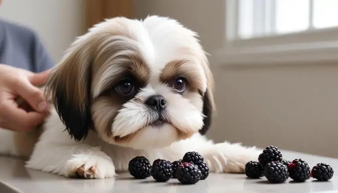 como oferecer amora ao shih tzu com segurança como oferecer amora ao shih tzu com segurança