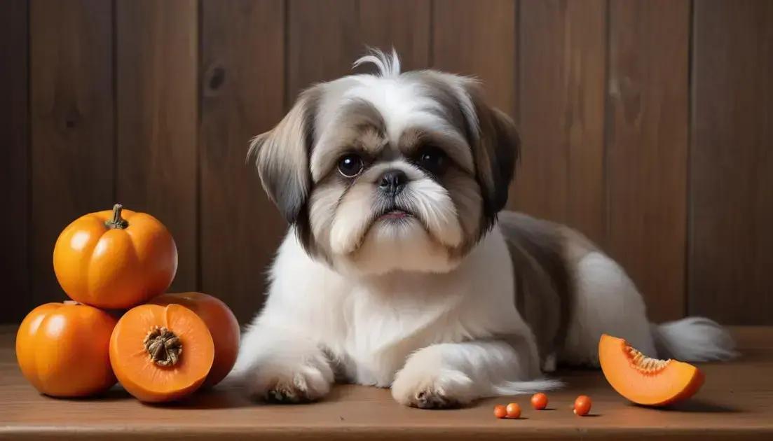 principais riscos do caqui para o shih tzu