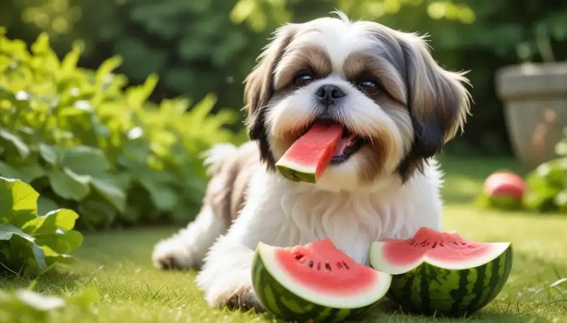 Shih Tzu Pode Comer Melancia? Saiba Como Oferecer com Segurança