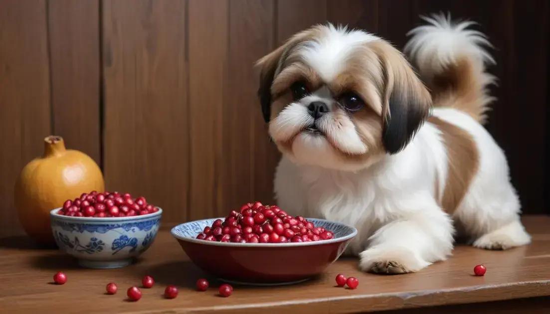 Shih Tzu Pode Comer Romã? Conheça os Cuidados com as Sementes e o Suco