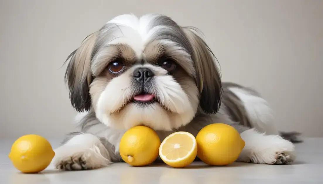 sintomas que indicam reação do shih tzu ao limão